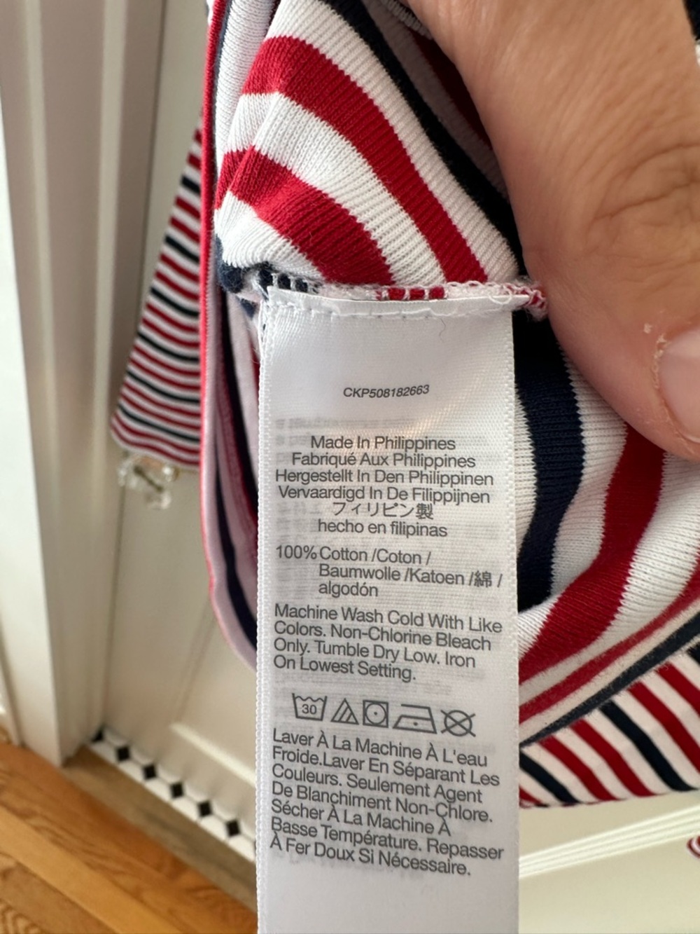 Madewell Red, Navy & White Striped Boatneck Top - Picture 4 of 4